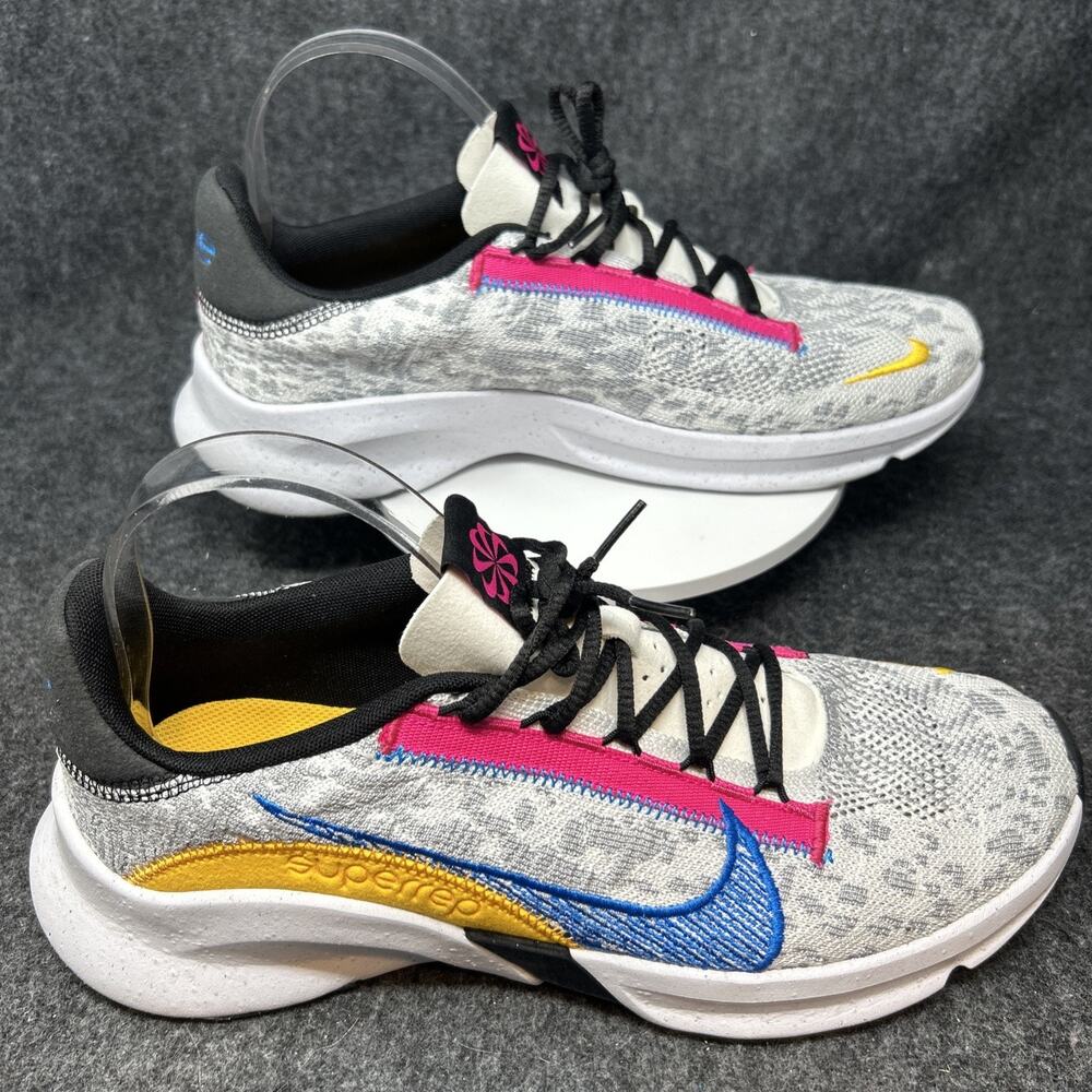 Nike SuperRep Go 3 Flyknit Men's 11 Colorful Training Shoes DH3394-009 Blue